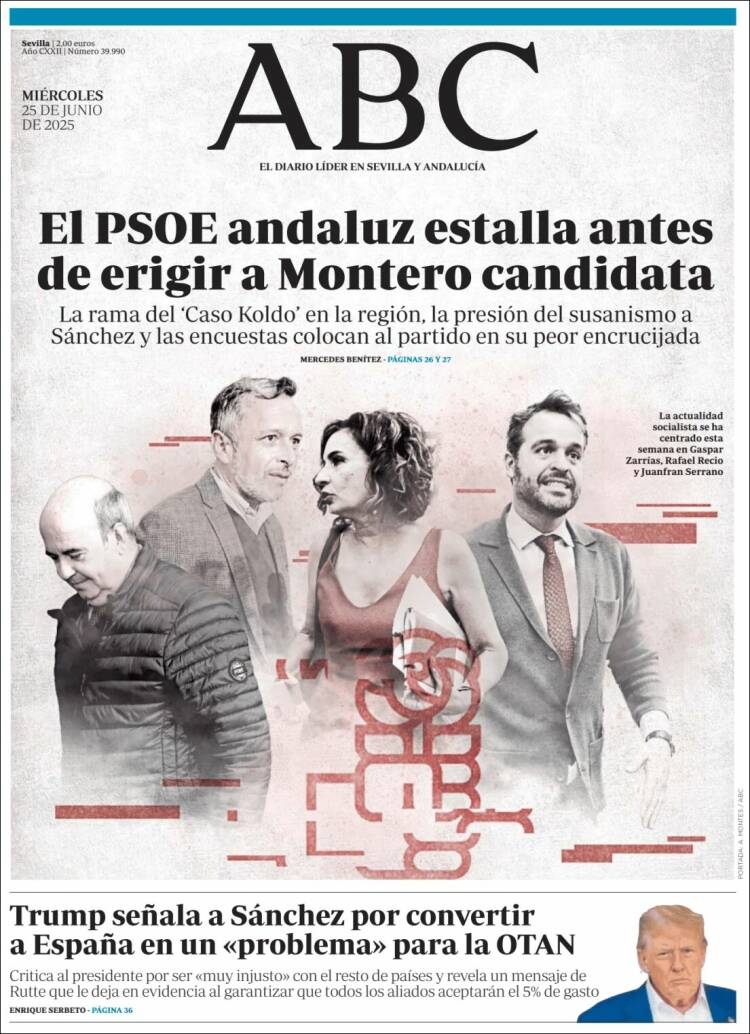Portada de ABC - Sevilla (España)