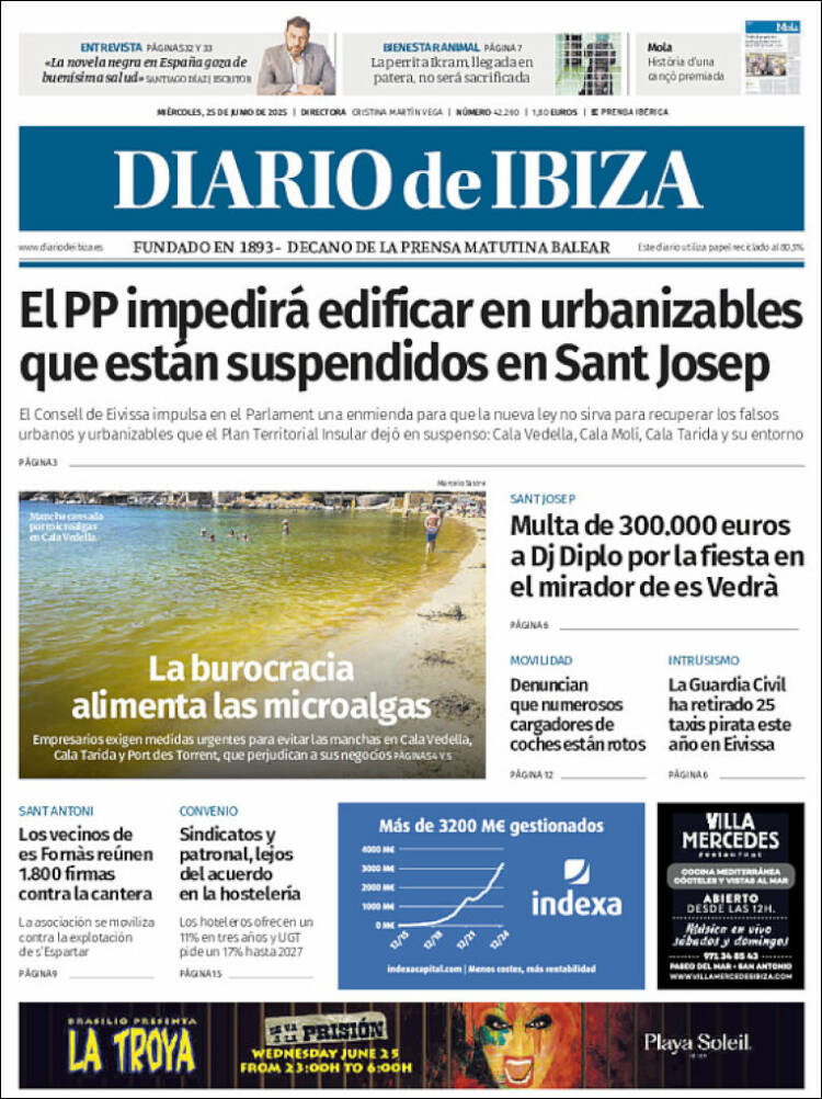 Portada de Diario de Ibiza (España)