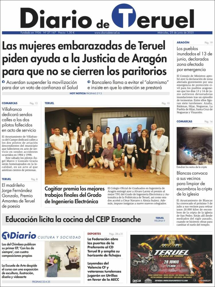 Portada de Diario de Teruel (España)