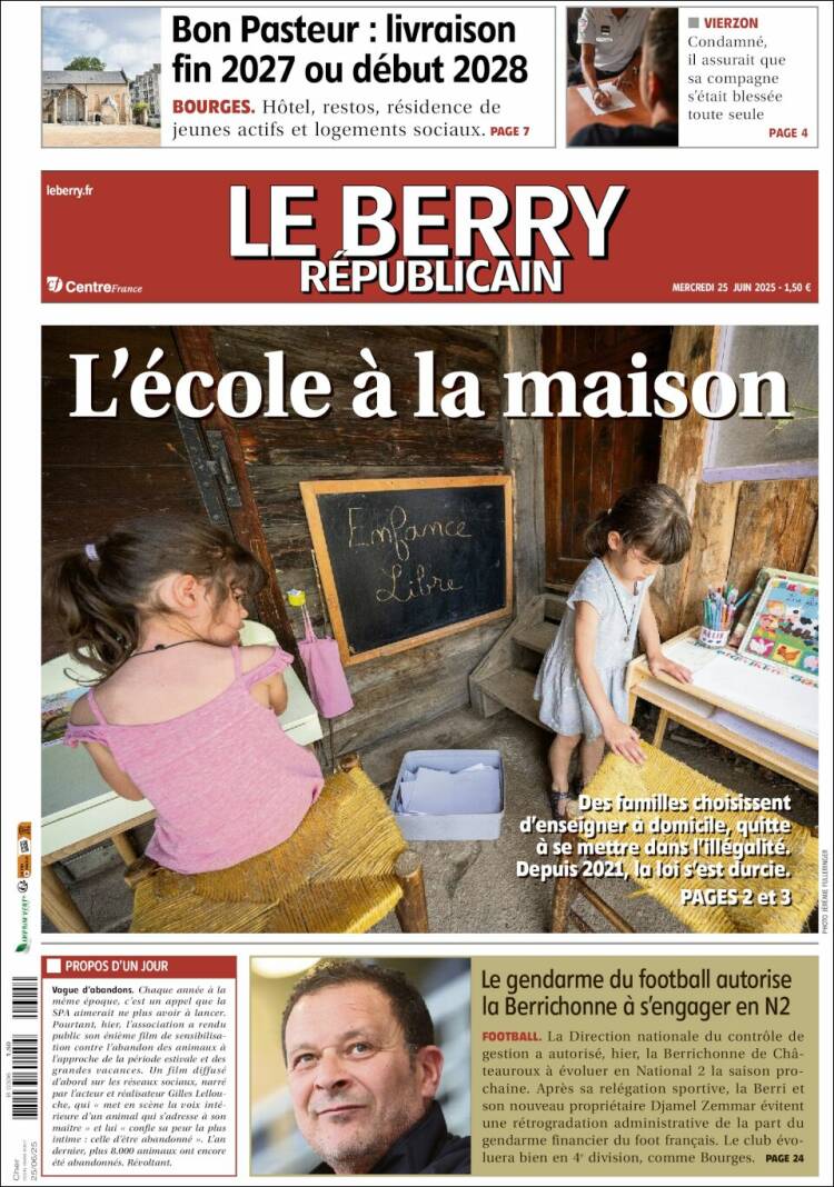 Portada de Berry Republicain (Francia)