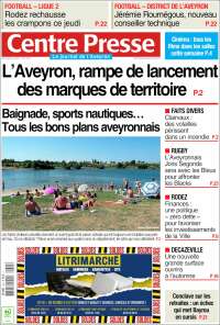 Portada de Centre Presse (Francia)