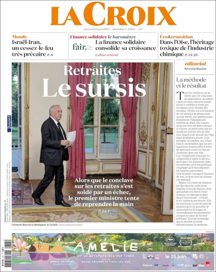 Portada de La Croix (Francia)