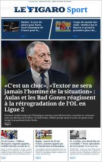 Portada de Le Figaro Sport (Francia)