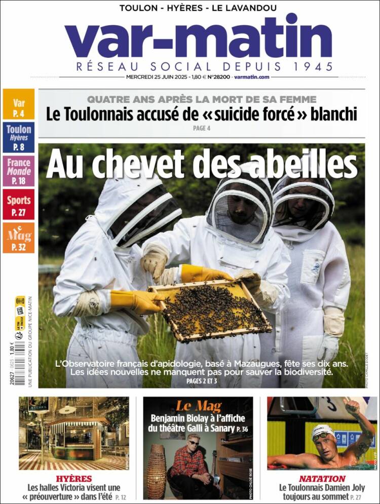 Portada de Var-Matin (Francia)