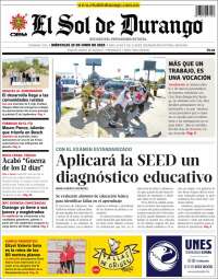 Portada de El Sol de Durango (México)