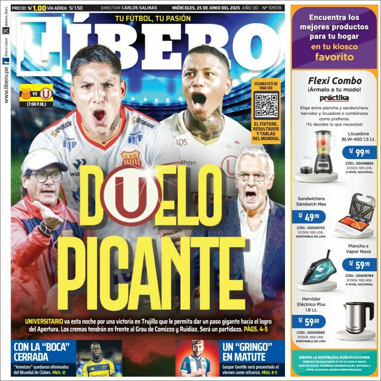 Portada de Líbero (Perú)