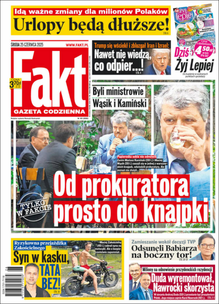 Portada de Fakt (Polonia)