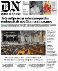Portada de Diário de Noticias (Portugal)