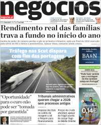Portada de Jornal de Negócios (Portugal)