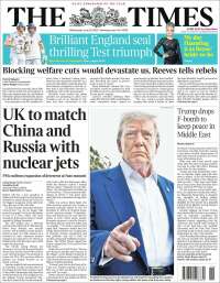 Portada de The Times (Reino Unido)