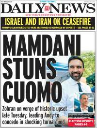 Portada de Daily News - New York (USA)