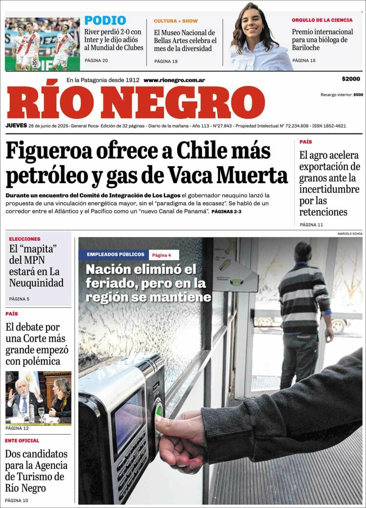 Portada de Rio Negro (Argentina)