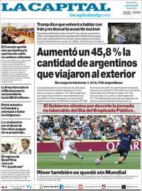 Portada de Diario La Capital - Mar del Plata (Argentina)