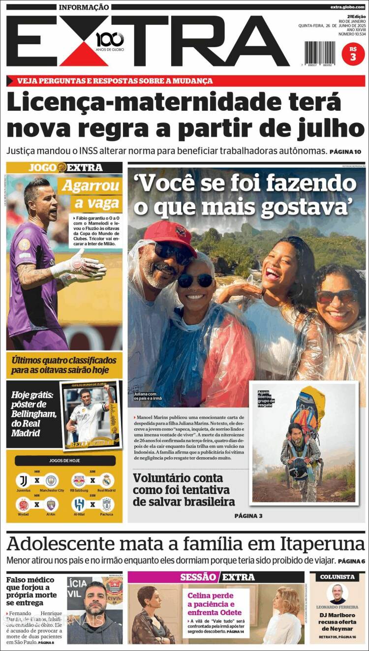 Portada de Extra (Brasil)