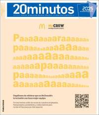 Portada de 20 Minutos - Sevilla (España)