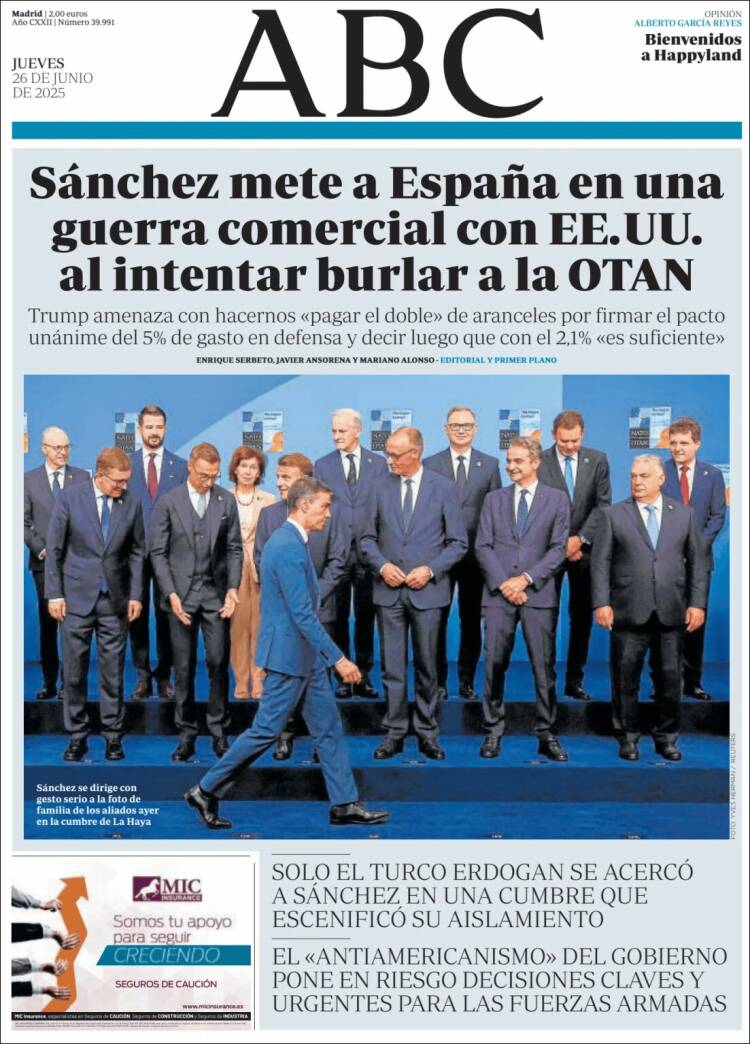 Portada de ABC (España)