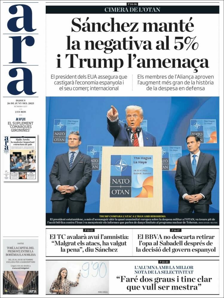 Portada de Ara (España)