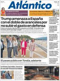 Portada de Atlántico Diario (España)
