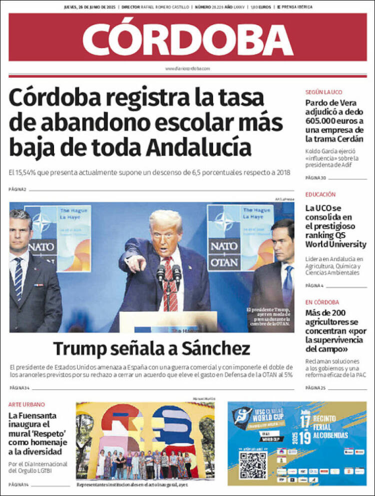 Portada de Diario de Córdoba (España)