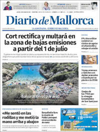 Portada de Diario de Mallorca (España)