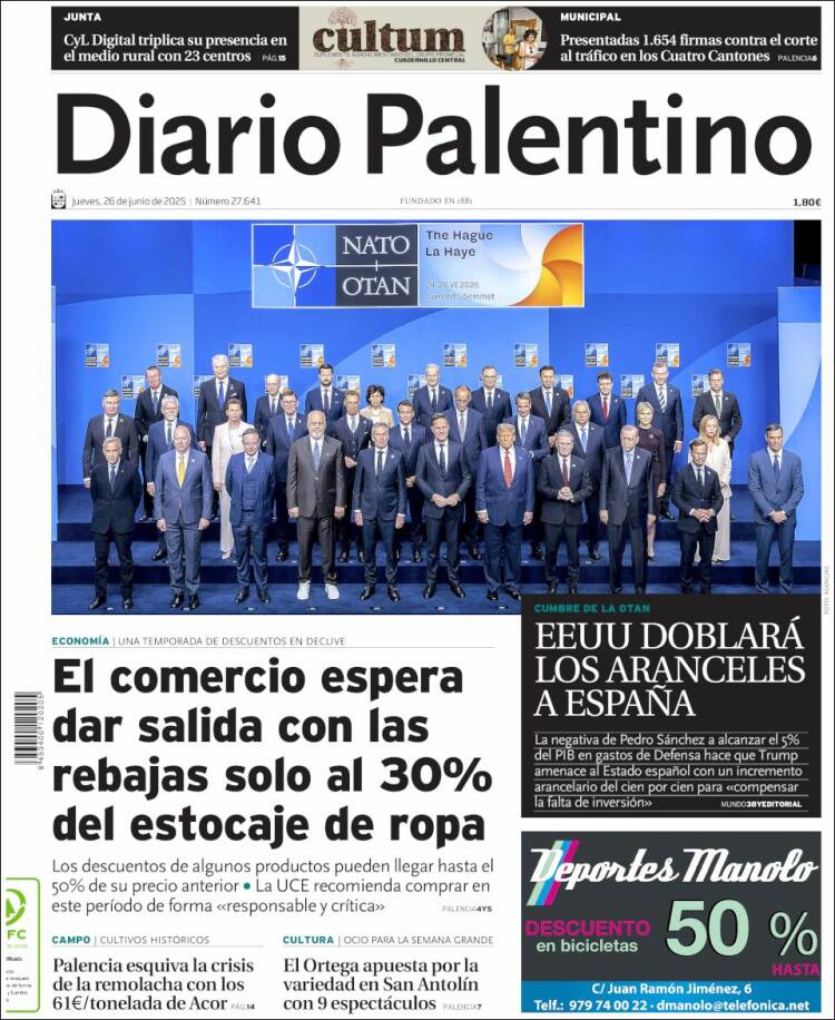 Portada de Diario Palentino (España)