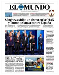 Portada de El Mundo (España)