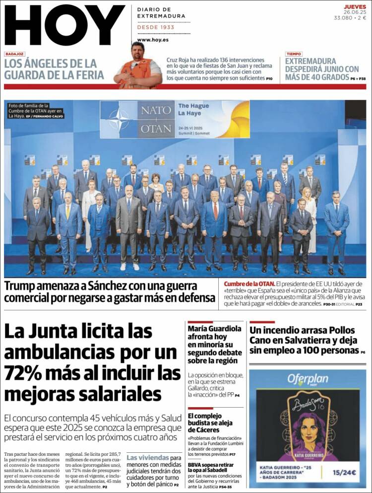 Portada de Hoy - Badajoz (Spain)