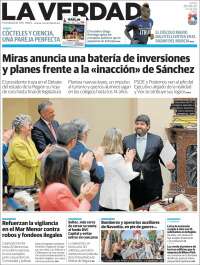 Portada de La Verdad de Murcia (España)