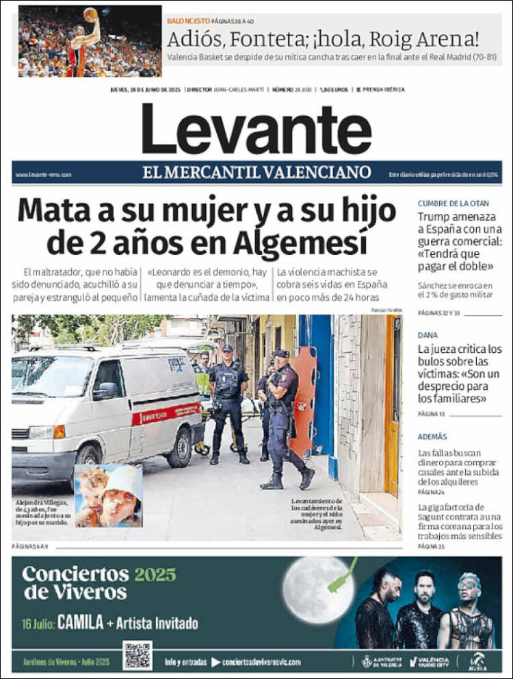 Portada de Levante (España)