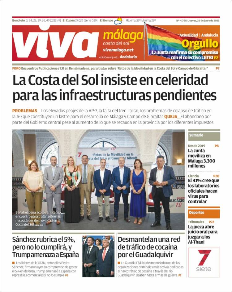 Portada de Viva Málaga (España)