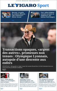 Portada de Le Figaro Sport (Francia)