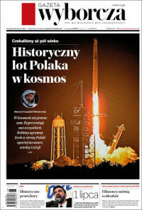 Portada de Gazeta Wyborcza (Polonia)