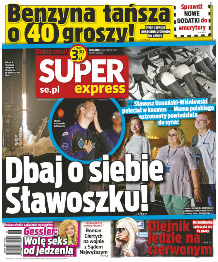 Portada de Super Express (Polonia)
