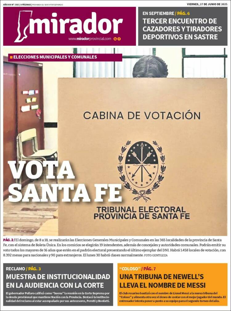 Portada de Mirador Provincial (Argentina)
