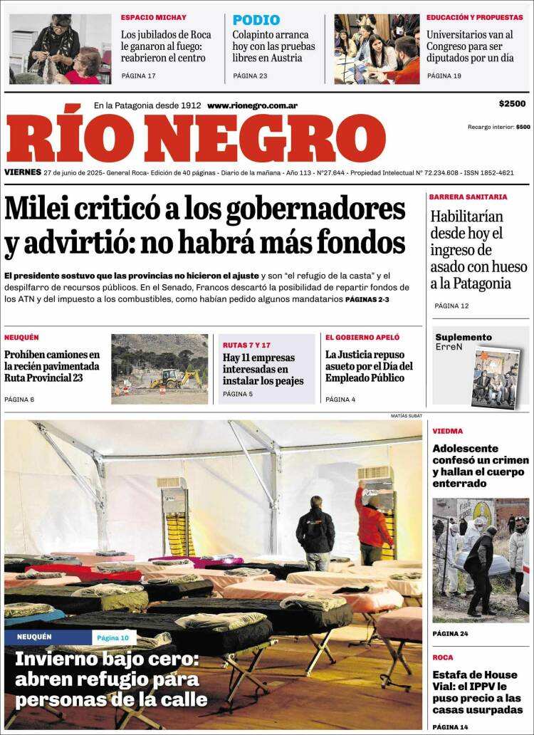 Portada de Rio Negro (Argentina)