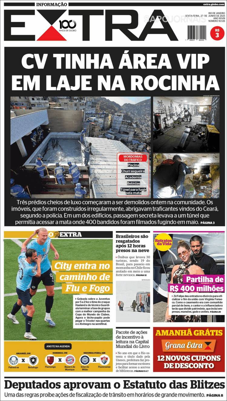 Portada de Extra (Brasil)