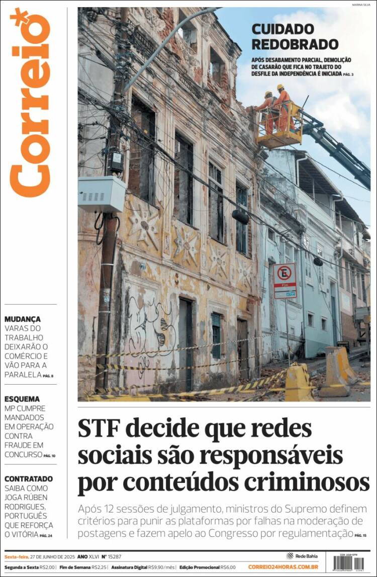 Portada de Correio* (Brasil)