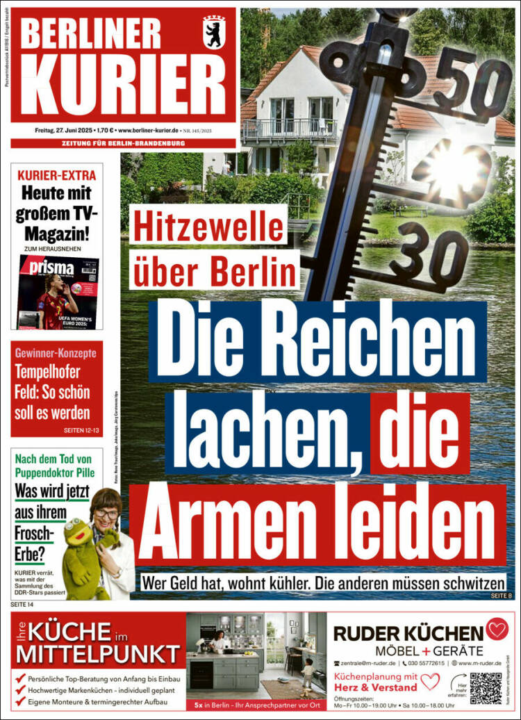 Portada de Berliner Kurier - Startseite BK (Alemania)