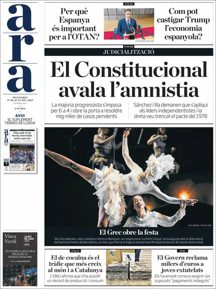 Portada de Ara (España)