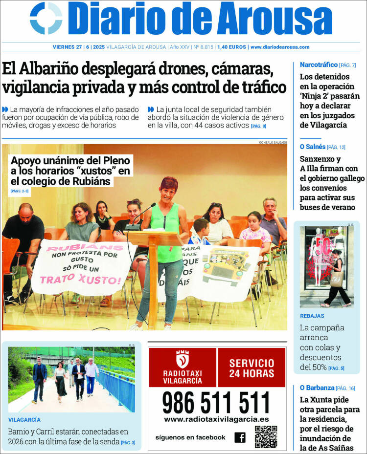 Portada de Diario de Arousa (España)