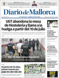 Portada de Diario de Mallorca (España)