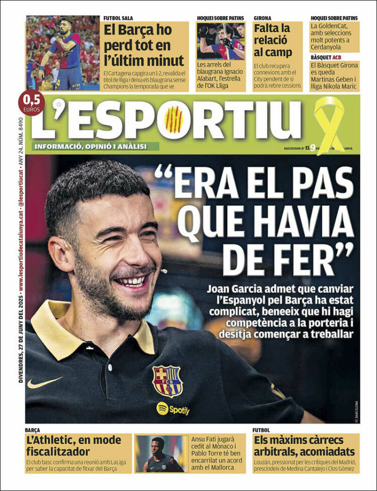 Portada de L'Esportiu (España)