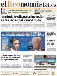 Portada de El Economista (España)
