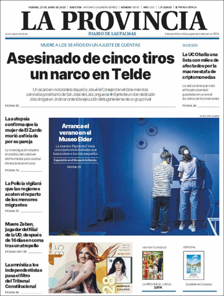 Portada de La Provincia (España)