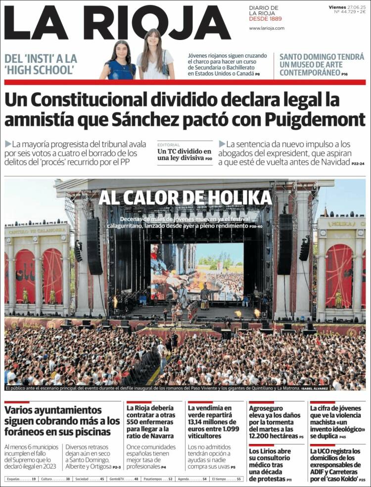 Portada de La Rioja (España)