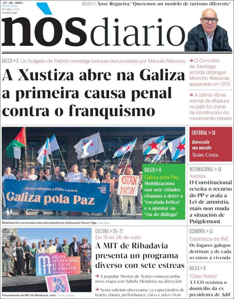 Portada de Nòs Diario (España)