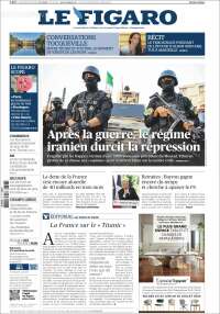 Portada de Le Figaro (Francia)