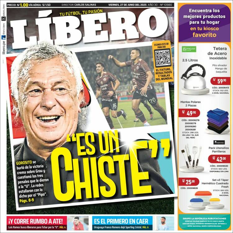Portada de Líbero (Perú)