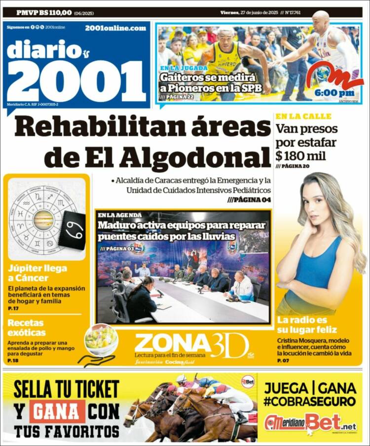 Portada de 2001 - Dosmiluno (Venezuela)