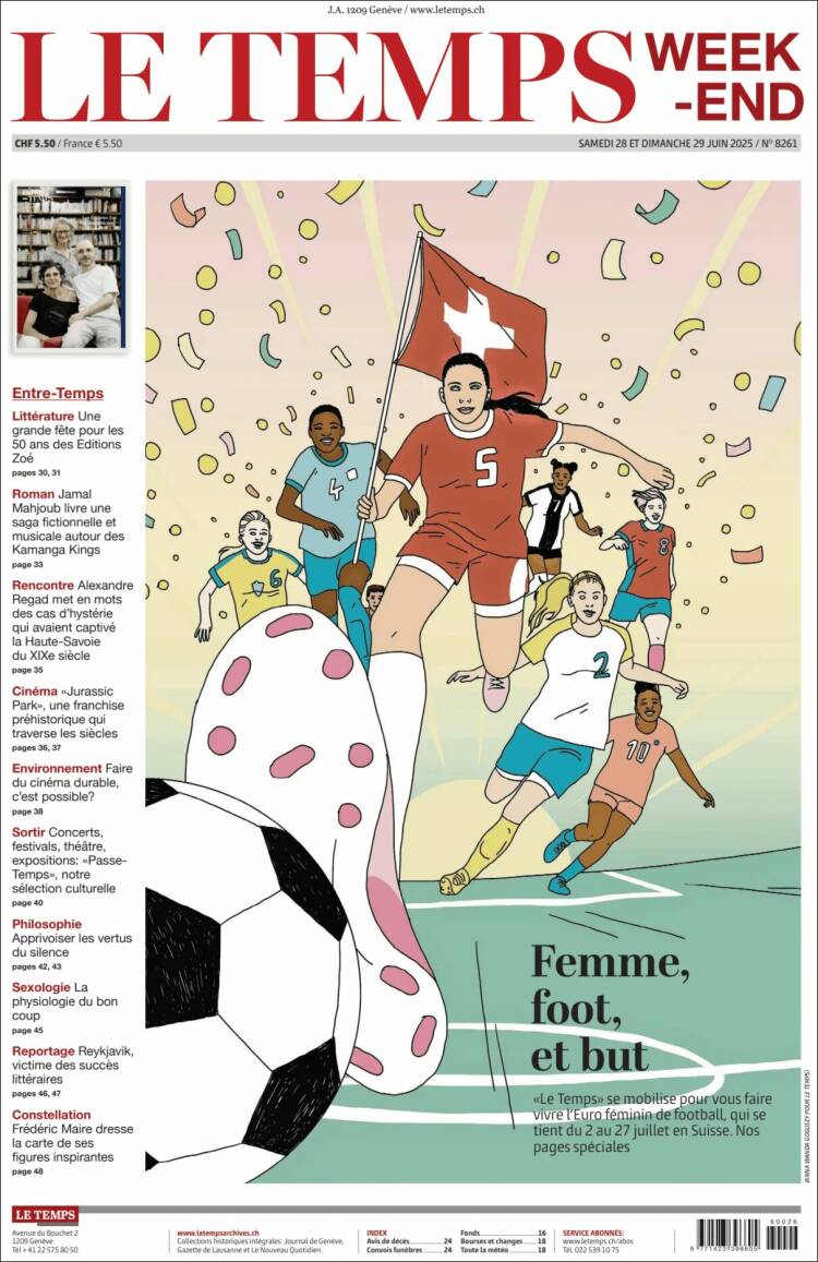 Portada de Le Matin (Suiza)